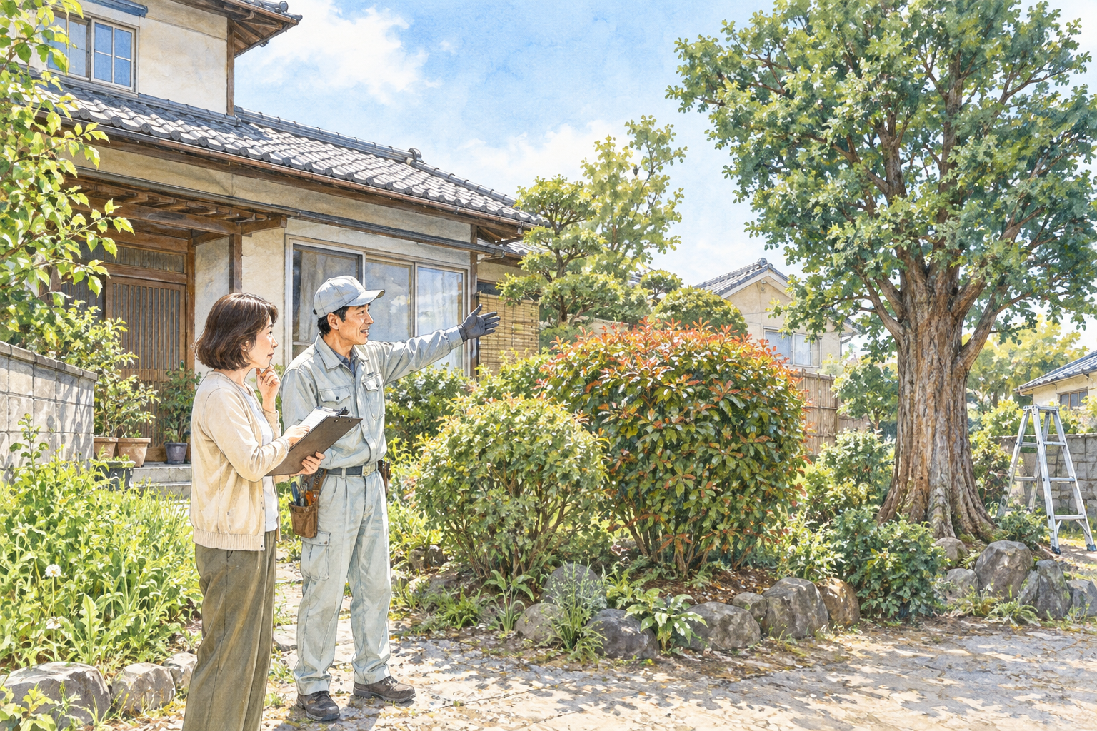 草刈り剪定伐採の違い